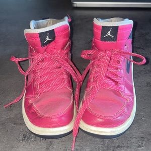 Kids Air Jordan’s Pink and Black